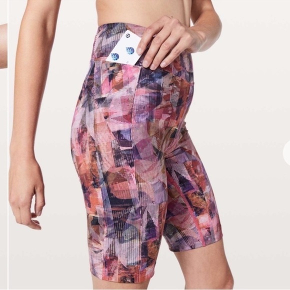 Lululemon On Pace Shorts Sun Dazed Multi Pink 10” Inseam Size 4 Women’s - Picture 2 of 9